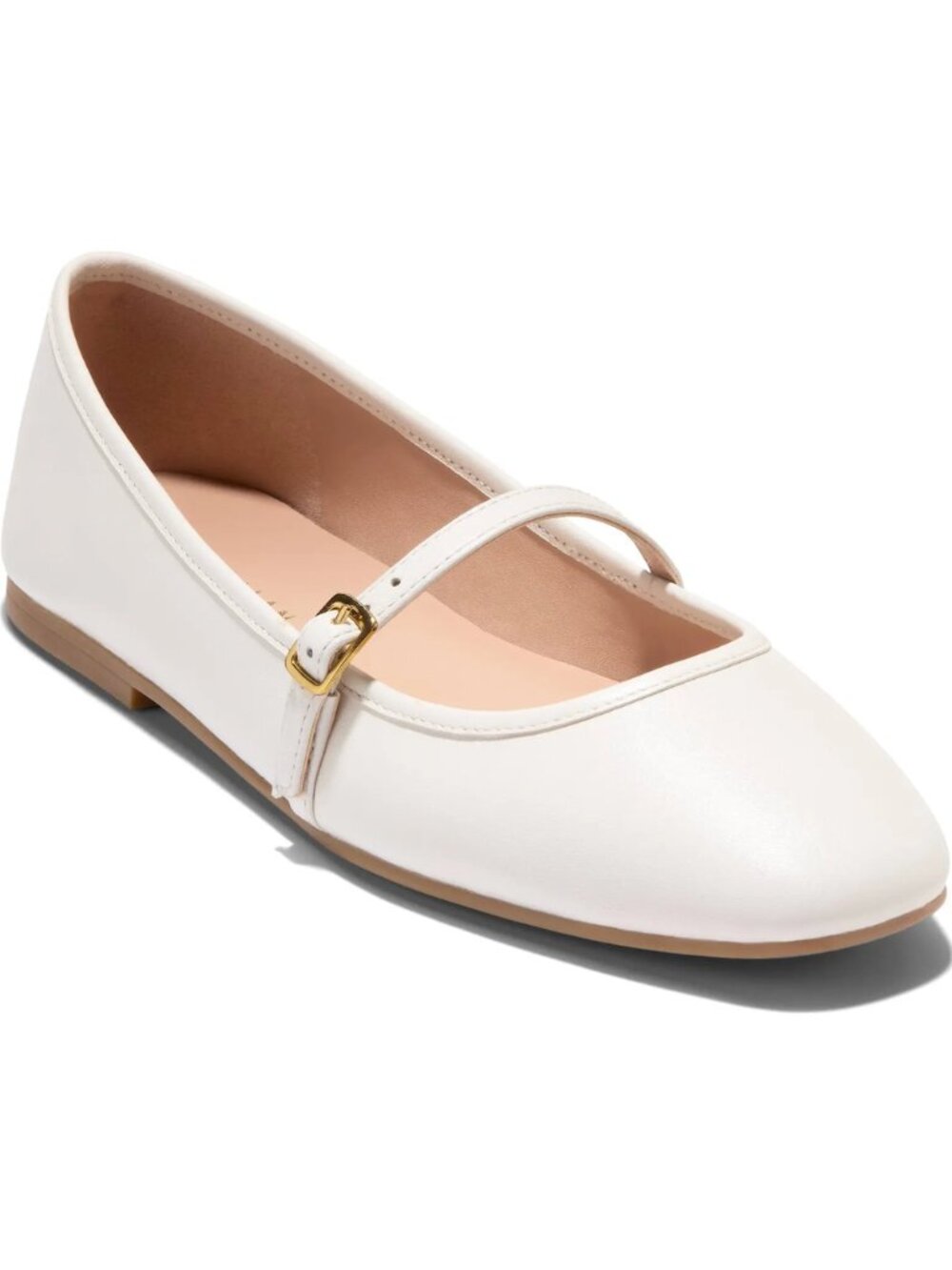 Cole Haan Yelena Mary Jane Flat in Ivory Leather Sz 9